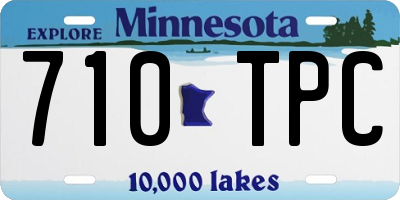 MN license plate 710TPC