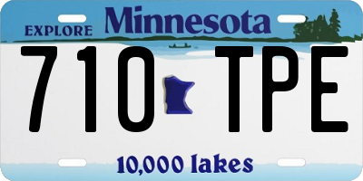 MN license plate 710TPE