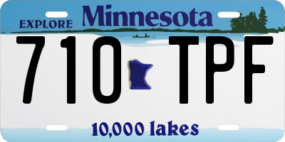 MN license plate 710TPF