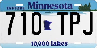 MN license plate 710TPJ