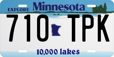 MN license plate 710TPK