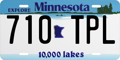 MN license plate 710TPL