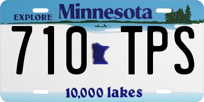 MN license plate 710TPS