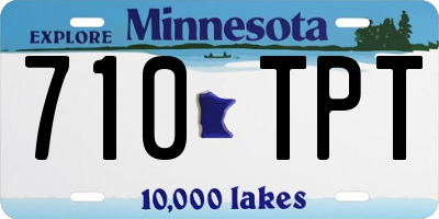 MN license plate 710TPT