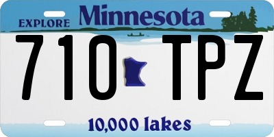 MN license plate 710TPZ