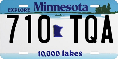 MN license plate 710TQA