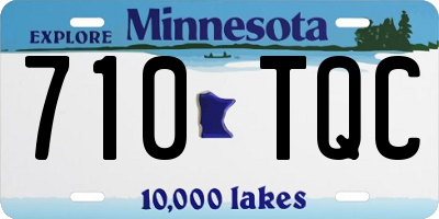 MN license plate 710TQC
