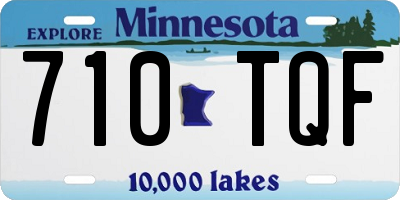 MN license plate 710TQF