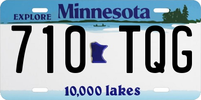 MN license plate 710TQG