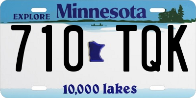 MN license plate 710TQK