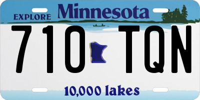 MN license plate 710TQN
