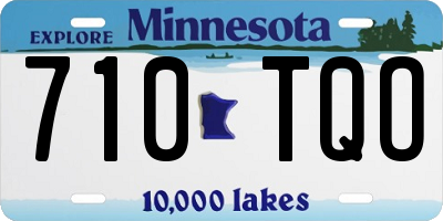 MN license plate 710TQO