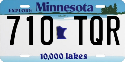 MN license plate 710TQR
