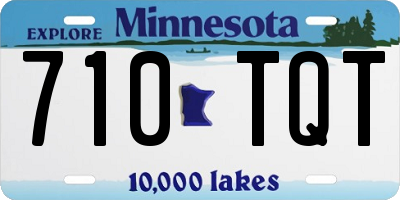MN license plate 710TQT
