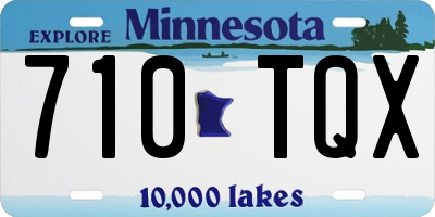 MN license plate 710TQX