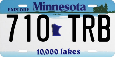 MN license plate 710TRB