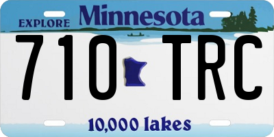 MN license plate 710TRC