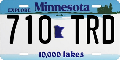 MN license plate 710TRD