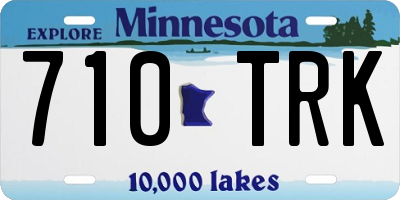 MN license plate 710TRK