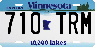MN license plate 710TRM