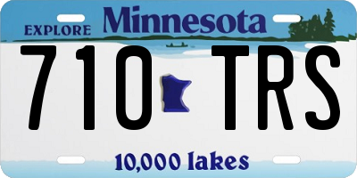 MN license plate 710TRS