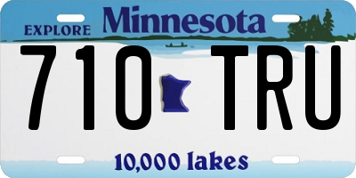 MN license plate 710TRU