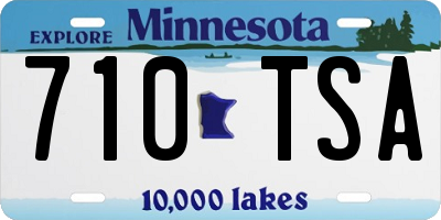MN license plate 710TSA