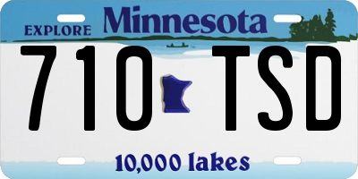 MN license plate 710TSD