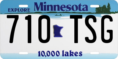 MN license plate 710TSG