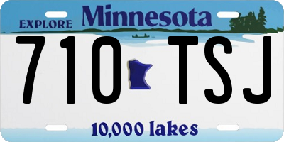 MN license plate 710TSJ