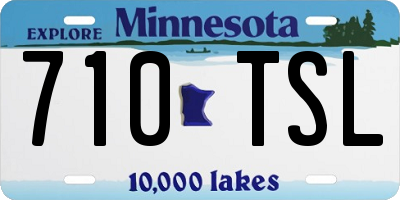 MN license plate 710TSL