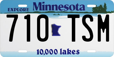 MN license plate 710TSM
