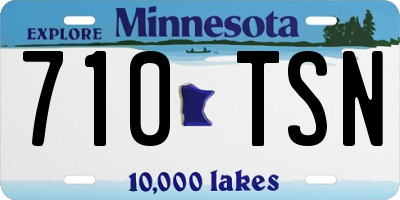 MN license plate 710TSN