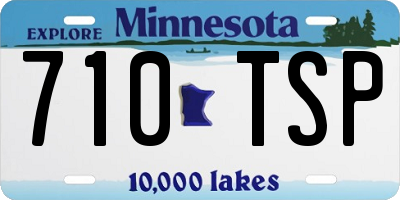 MN license plate 710TSP