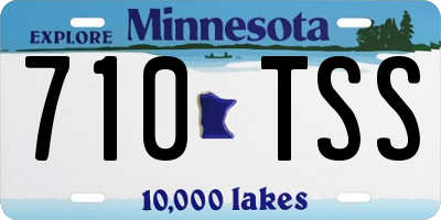 MN license plate 710TSS