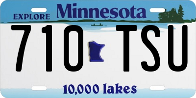 MN license plate 710TSU
