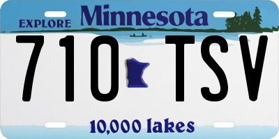 MN license plate 710TSV