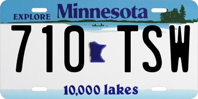MN license plate 710TSW