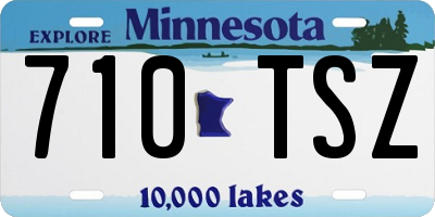 MN license plate 710TSZ