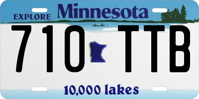 MN license plate 710TTB