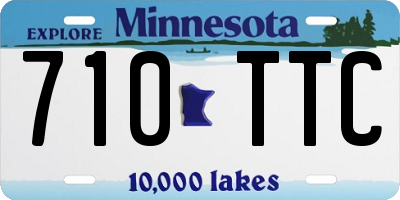MN license plate 710TTC