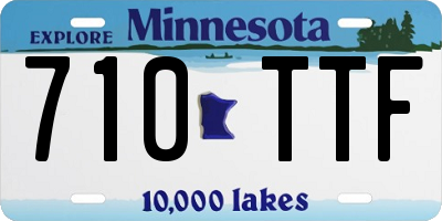 MN license plate 710TTF