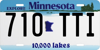 MN license plate 710TTI