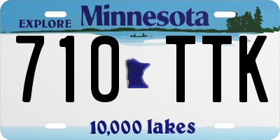 MN license plate 710TTK