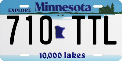 MN license plate 710TTL