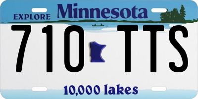 MN license plate 710TTS
