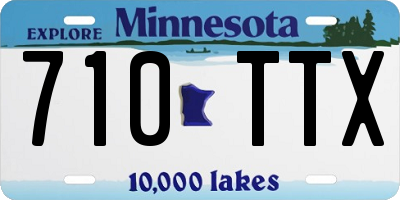 MN license plate 710TTX