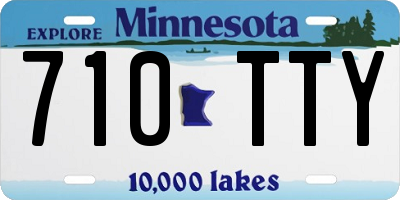 MN license plate 710TTY