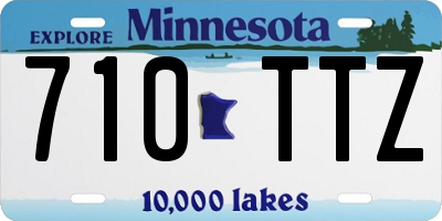 MN license plate 710TTZ