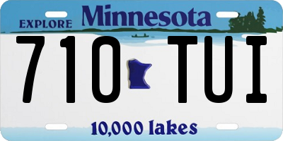 MN license plate 710TUI